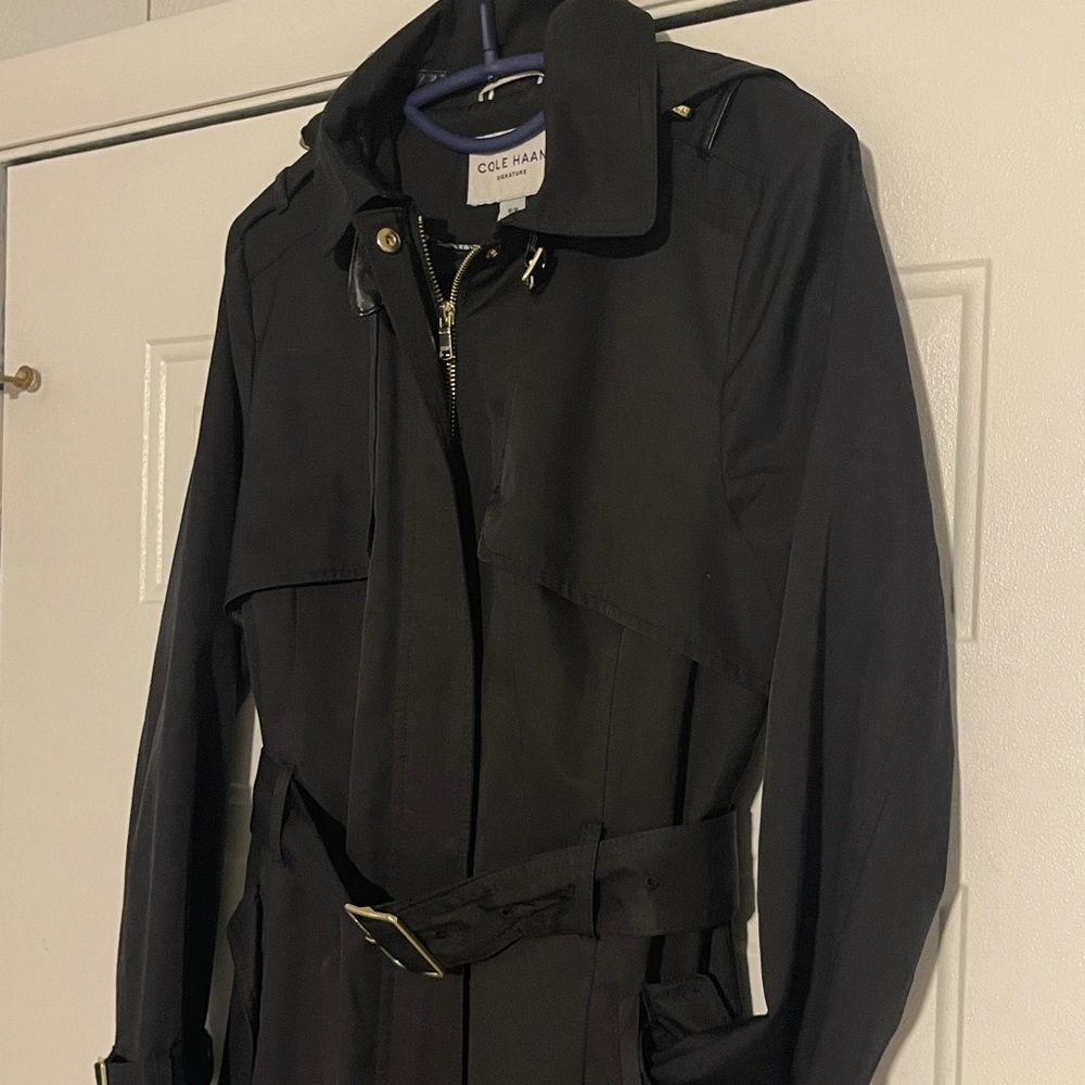 Cole Haan Black Rain Jacket
